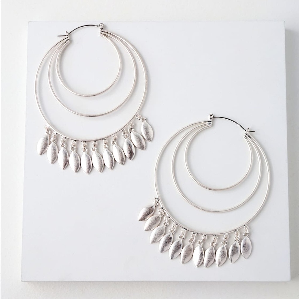 Silver Hoops